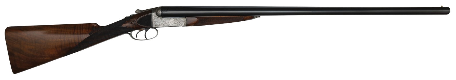 MARVELOUSLY ENGRAVED REMINGTON MODEL 1894 EEO 12 BORE SHOTGUN. (1 of 7)