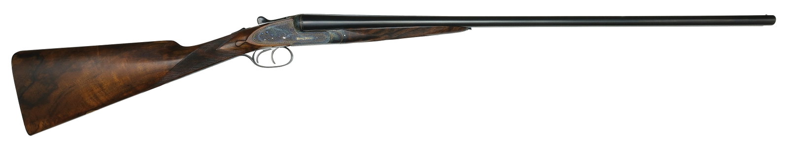 STUNNING HENRY ATKIN BEST QUALITY 28 BORE SHOTGUN WITH CASE.: SN. 1260. Cal. 28ga. Built with 28" brls that have concave top rib with brass front bead. Tops of brls engraved "HENRY ATKIN LTD." on right and "7 BURY STREET, ST JAMES'S, LONDON, ENGLAND." on left. B