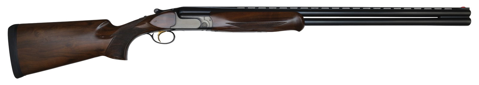 EXCELLENT PERAZZI MX8 B 12 BORE TARGET GUN WITH CASE.: SN. 112146. Cal. 12ga. Proved in 1998 with 29-1/2" Perazzi B low profile matted ventilated top rib with fluorescent front bead. Brls without mid rib. Flats with maker's stamps and proof stamps. S