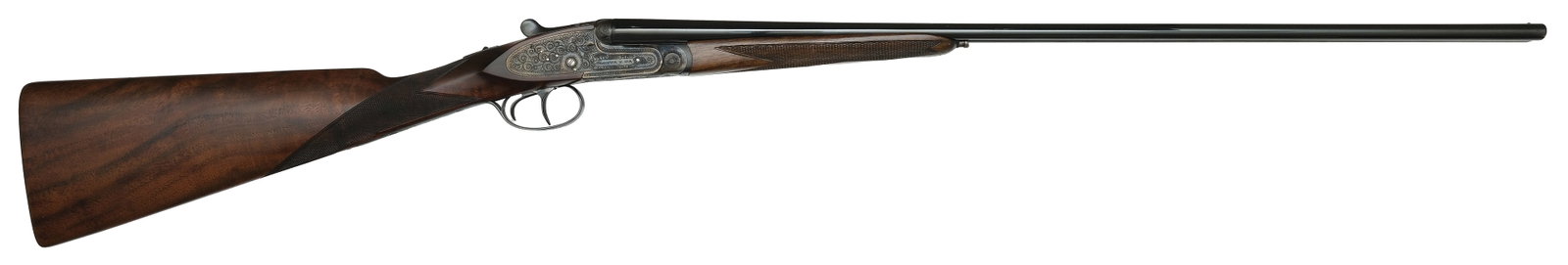 GORGEOUS ARRIETA MODEL 557 .410 BORE SIDELOCK SHOTGUN.: SN. 57-03-24-03. Cal. .410ga. Built with 29" chopperlump steel brls that have concave top rib with brass front bead. Top of right tube engraved "FEA. DE ESCOPETAS ARRIETA - ELGOIBAR ESPANA". Bree