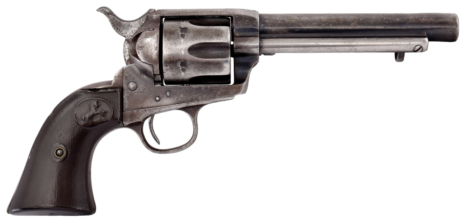 SUPER COOL COLT SINGLE ACTION ARMY REPORTEDLY USED BY JOHN WAYNE IN THE MOVIE RIO LOBO. (1 of 5)