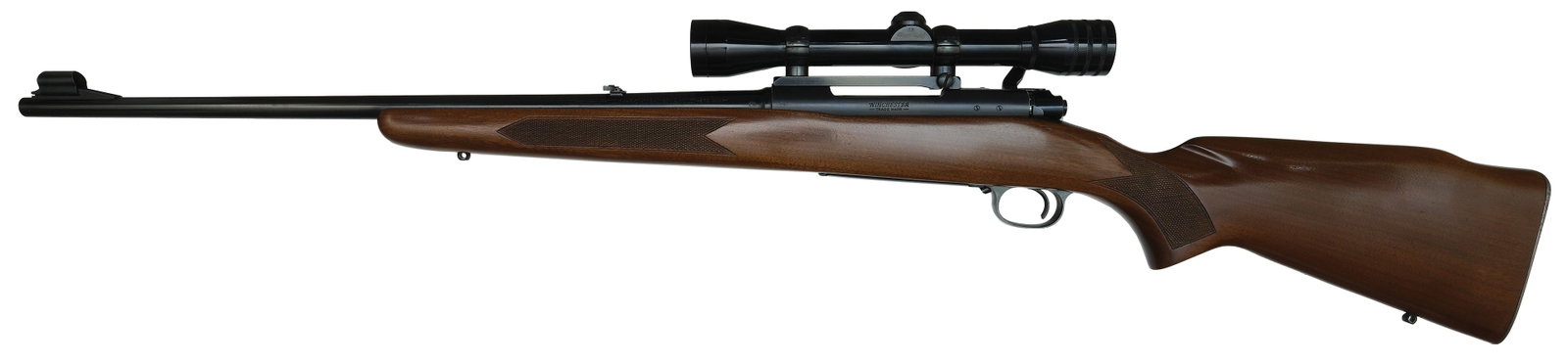 CLEAN EXAMPLE PRE 64 WINCHESTER MODEL 70 WITH SCOPE. - 2
