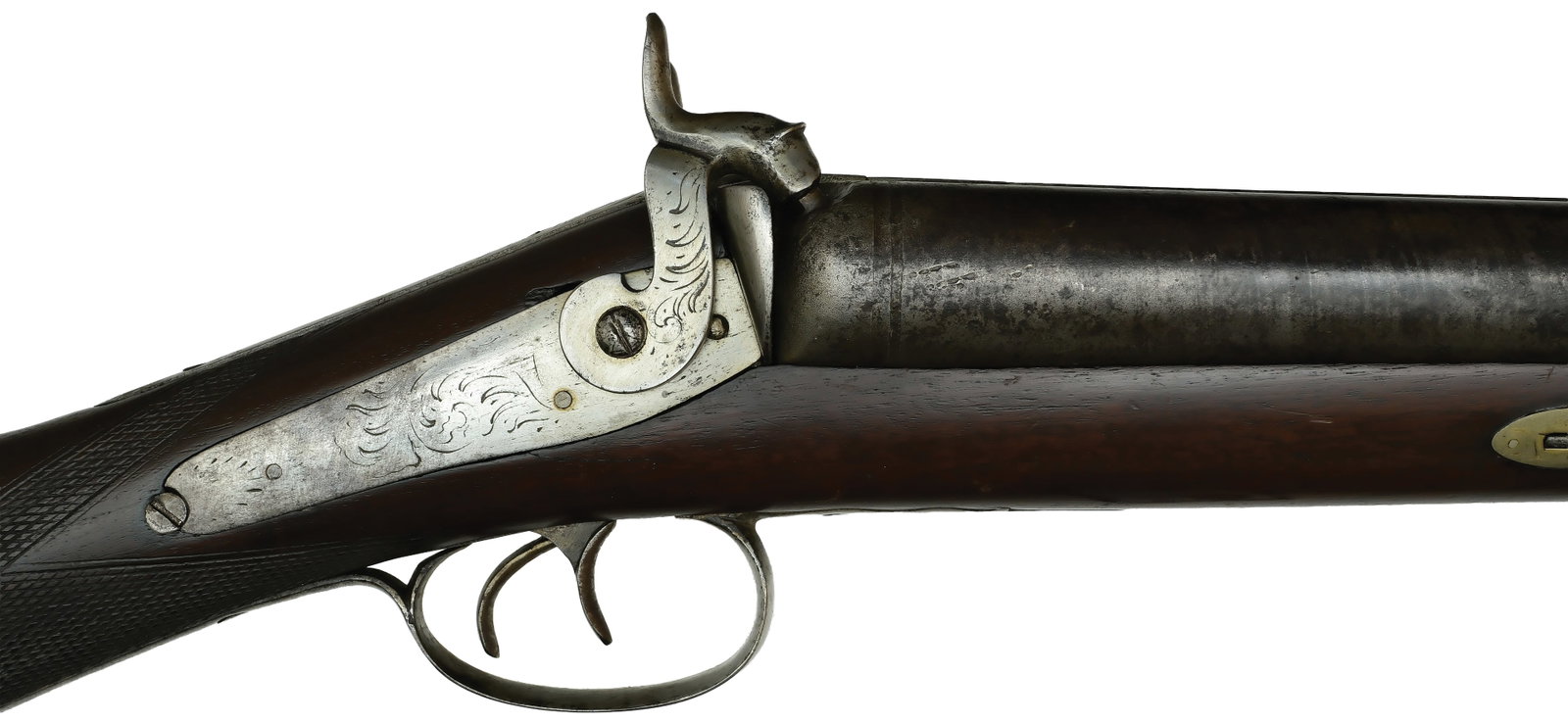 IMPRESSIVE FOUR BORE DOUBLE BARREL MUZZLELOADER. - 3