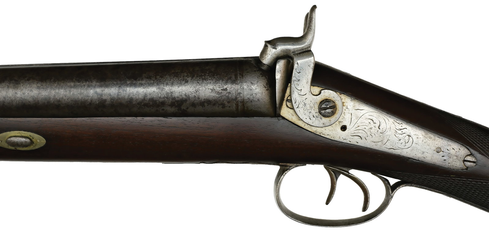 IMPRESSIVE FOUR BORE DOUBLE BARREL MUZZLELOADER. - 4
