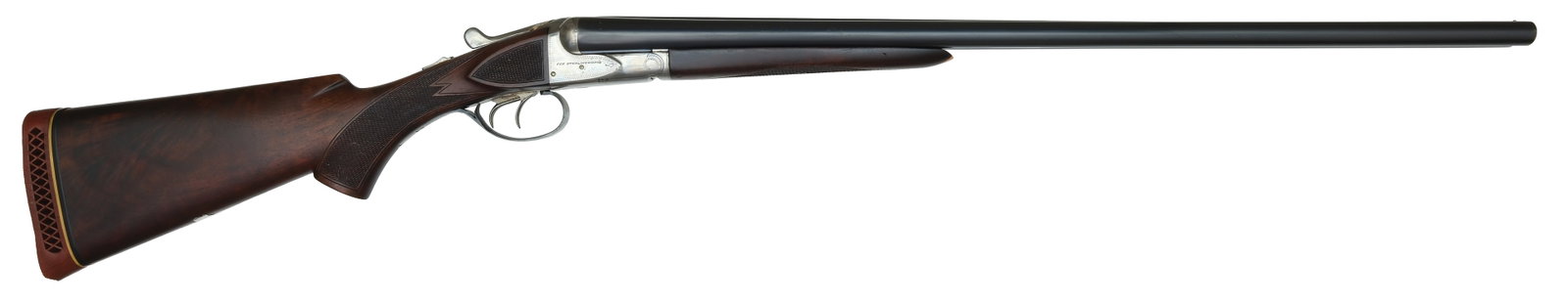 SAVAGE A.H. FOX 16 BORE STERLINGWORTH.: SN. 376547. Cal. 16ga. Built with 28" Special Alloy steel brls that have matted concave top rib with small steel front bead. Top of brls with usual Savage Arms era maker's stamps. Walnut splinter