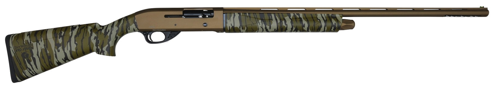 AS NEW POINTER FIELD TEK 4 20 GAUGE SHOTGUN WITH BOX.: SN. 25FT29812. Cal. 20ga. Built/imported by Legacy Sports International with 28" ventilated rib brl. Composite stocks with Mossy Oak pattern. Buttstock with black rubber pad. Housed in its origin