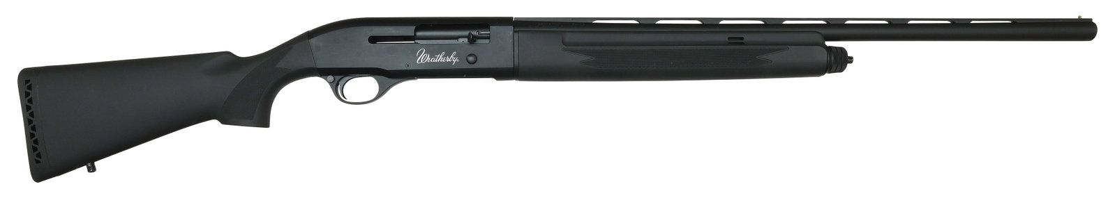 WEATHERBY SA-08 YOUTH SHOTGUN 20GA: SN. AE26632. Cal. 20ga. Built with 24" round brl and ventilated rib that has brass bead front sight. Matte black finish overall. Left side stamped "MADE IN TURKEY" and right side w
