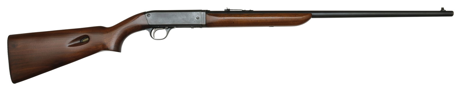 REMINGTON SPEEDMASTER MODEL 241 .22 LR CAL.: SN. 71466. Cal. .22LR. Built with 24" blued round brl that has rear leaf elevation sight and blade front sight. Blued receiver with usual maker's stamp. Top with usual markings for this model and