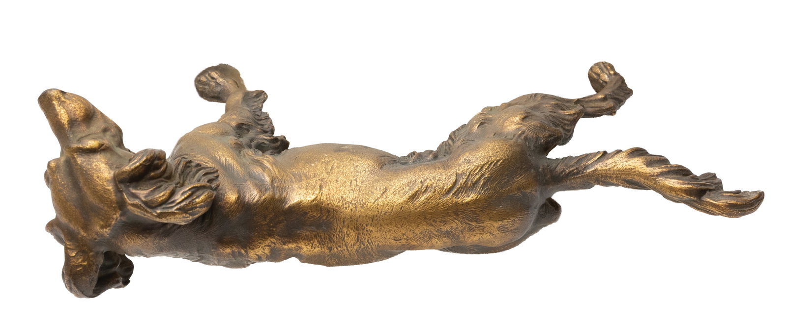 Bronze setter mounted to marble base. - 5