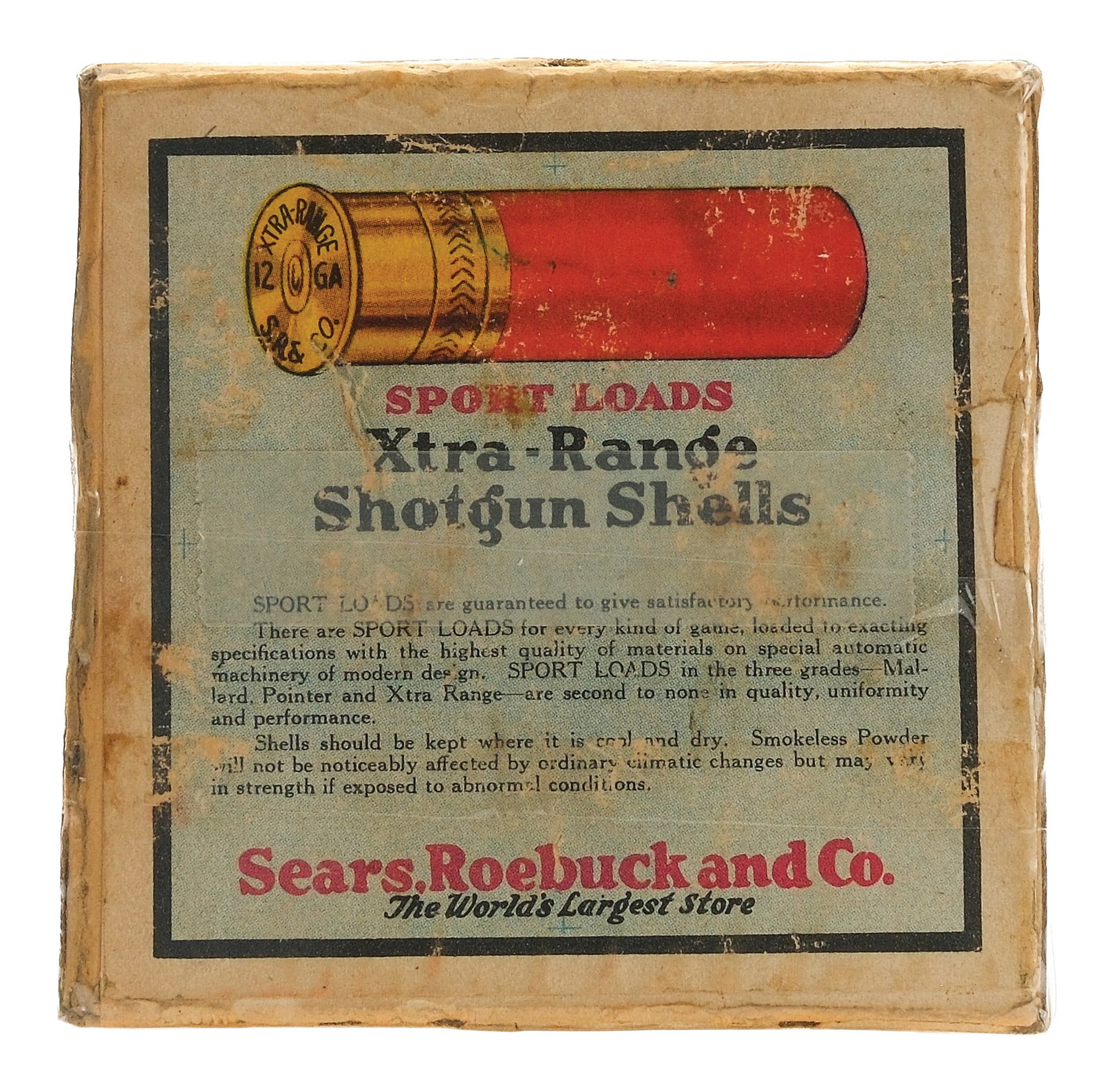SEARS AND ROEBUCK XTRA-RANGE SHELL BOX. - 2