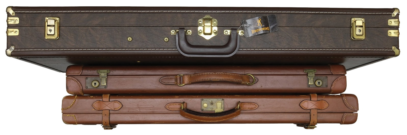 THREE GOOD SHOTGUN CASES. (1 of 1)