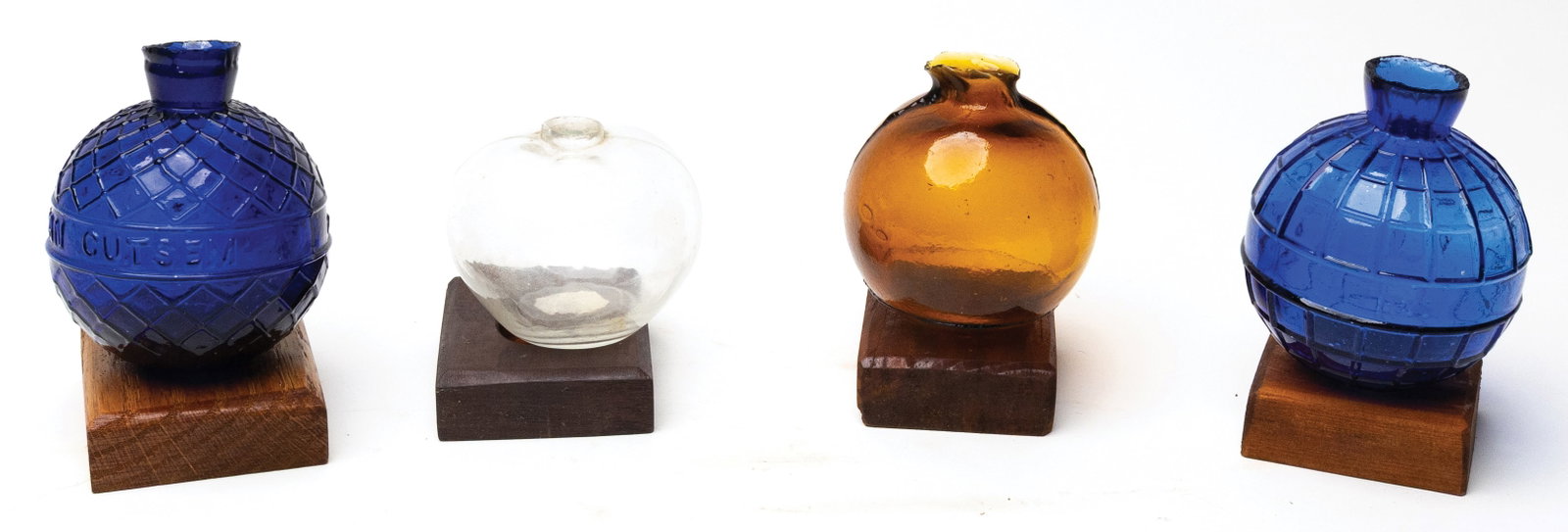 SELECTION OF FOUR GLASS TARGET BALLS (1 of 1)