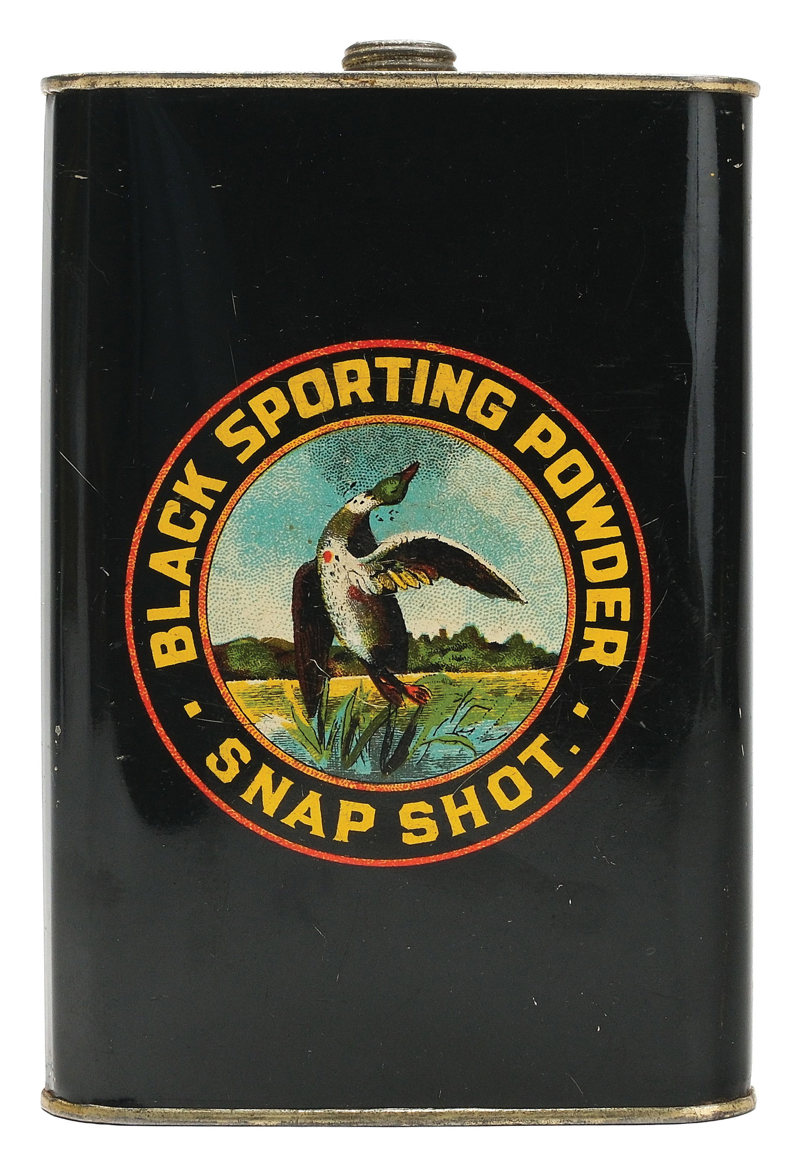 CANADIAN INDUSTRIES SNAP SHOT POWDER TIN.: Measures 6" Tall.