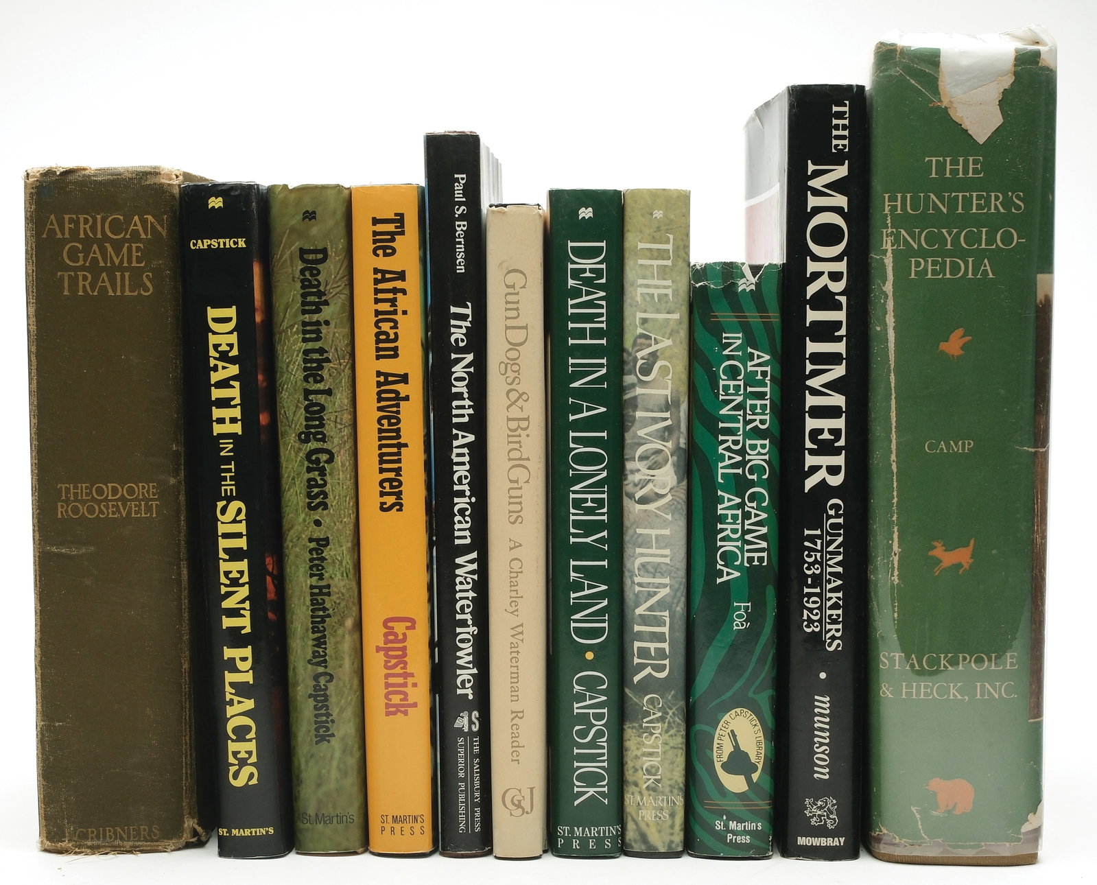 AFRICAN HUNTING AND GUN LIBRARY LOT. (1 of 1)