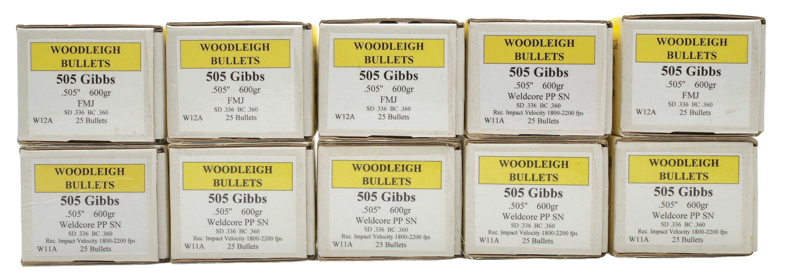 LOT OF 505 GIBS BULLETS. (1 of 1)