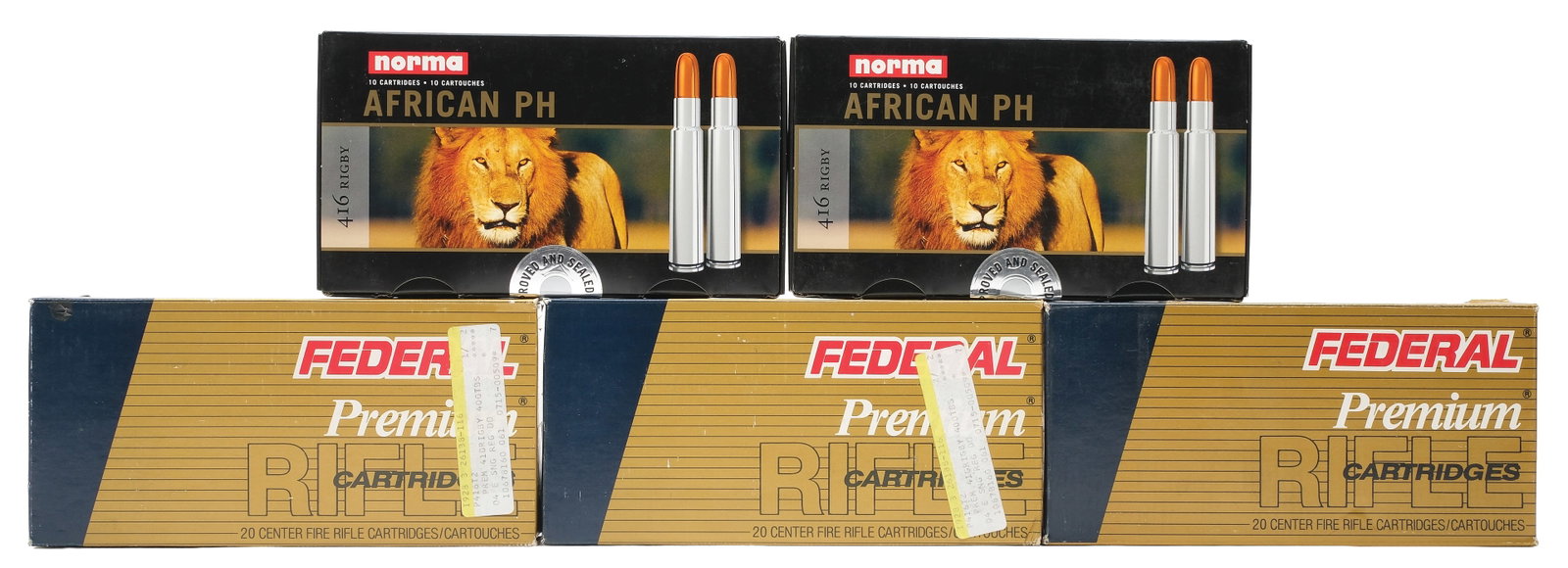 LOT OF 416 RIGBY AMMUNITION. (1 of 2)