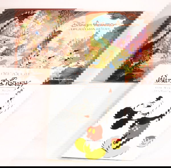 NETTE-2 Disney Books: Disney Animation, the Illusion of Life, by Thomas & Johnson, w/sleeve; The Art of Walt Disney, by Finch, minor dust cover wear