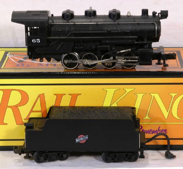 NETTE - MTH RailKing RK-1112L 0-8-0 C&NW Switcher: Proto Smoke & Whistle, ob w/insert, C8