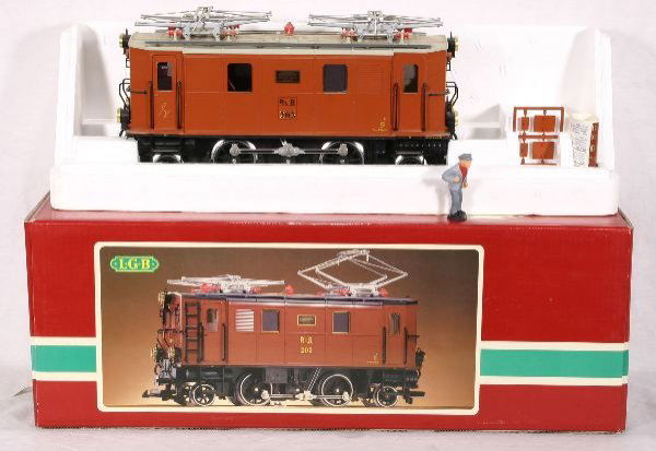 NETTE - LGB G Ga. 2045 2-4-2 Electric: Kaydee style couplers, complete, obs w/inserts o/w C8