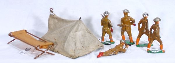 NETTE - 7 Pc. BARCLAY Dimestore Soldier Lot - 2