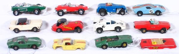 NETTE - 12 Pc. AURORA T-JET Car Lot
