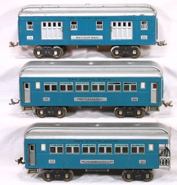 NETTE - 3 LIONEL ST Ga. 310 Series Pass. Cars - 2