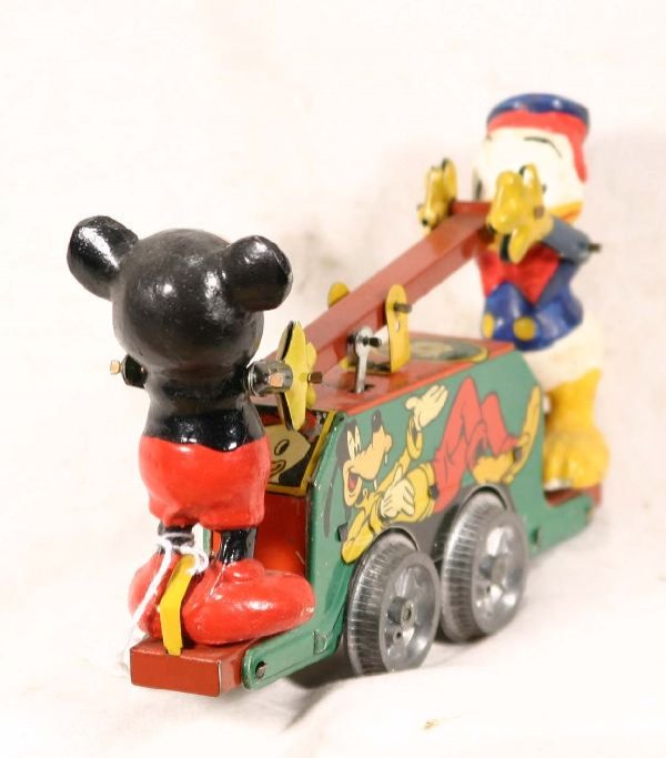 NETTE - Boxed WELLS Mickey & Donald Hand Car: - 4