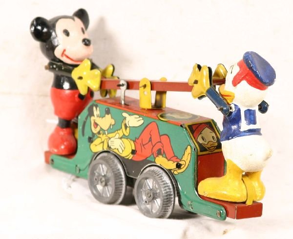 NETTE - Boxed WELLS Mickey & Donald Hand Car: - 5