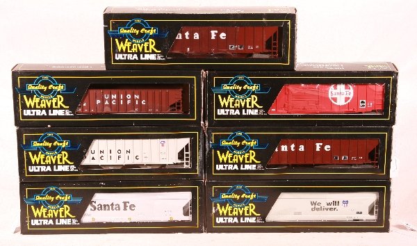 NETTE - 7 WEAVER Freight Cars:: Hoppers-91345; 71236; 314783; 307155; 314762; 18424; 152275 Boxcar, obs C9