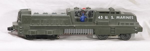 NETTE - LIONEL 45 USMC Rocket Launcher:: 2 broken steps, 4 missiles, o/w C6