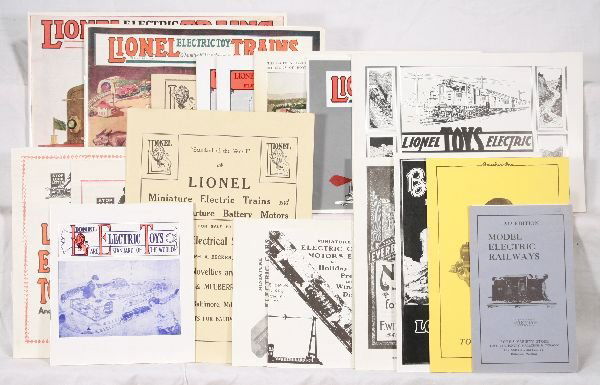 NETTE - 23 Repro Early American Train Catalogs: Boucher, C&F and many Lionel 1901 through 1920 and beyond, some store catalogs as well, Great reference! C8