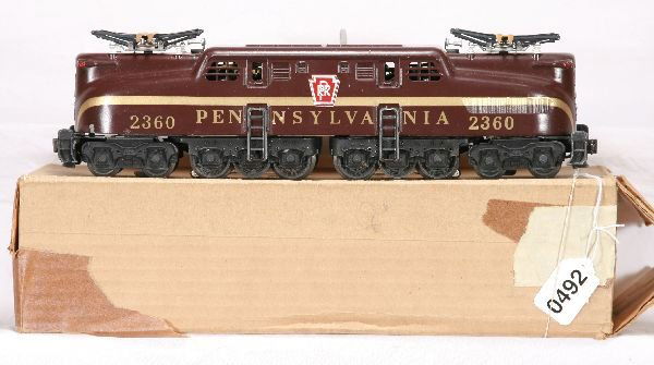 NETTE - LIONEL 2360 PRR GG1 Electric: Single Stripe HS lettering, clean, repro ob, C7