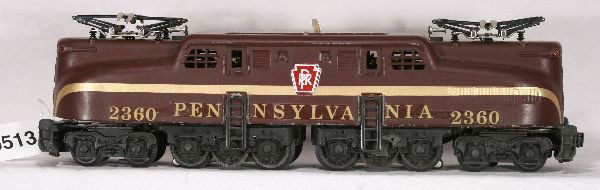 NETTE - LIONEL 2360 PRR GG1 Electric: Last version w/decal lettering, a few chips on lower edge, C7-
