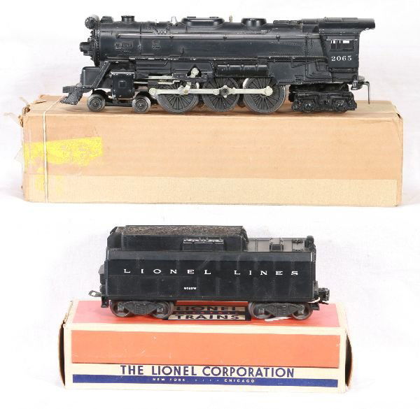 NETTE - Boxed LIONEL 2065 Steam Loco: Clean w/HS lettering; 6026W Tender, obs C7-