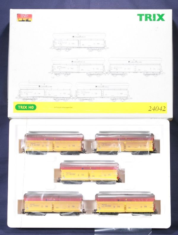 NETTE - TRIX HO 24042 GMBH Hopper Car Set:: 5 Car set, ob C9+