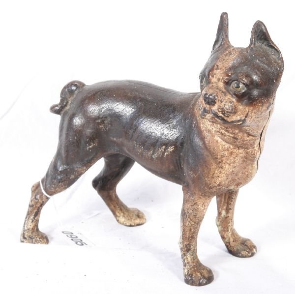 NETTE - Large HUBLEY Bull Dog Doorstop:: PCI 11" Tall, some oxi spots, C5