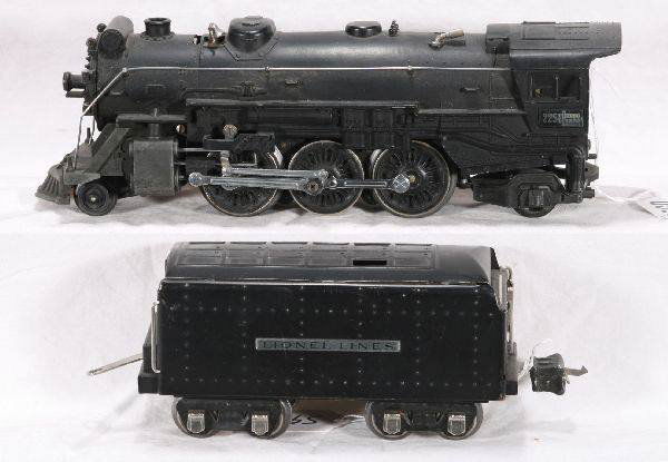 NETTE - LIONEL 225E Steam Loco: 1938 Version; 265W Tender(not correct for loco w/MBC), C6+