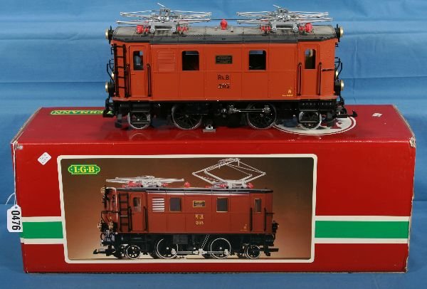 Boxed LGB 2045 RhB Electric:: G Ga., 2-4-2, brown, ob w/insert C8
