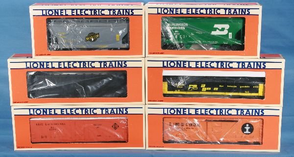 LTI DM Assortment 6290 & 6190:: 6233 CP Stake Flat; 6230 Reefer; 6232 Boxcars; 6134 Hopper; 6135 Hopper; 6231 Gondola, obs C9