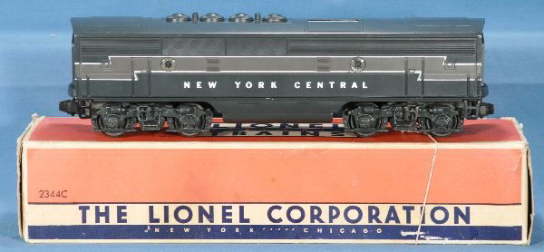 NETTE - NMint LIONEL 2344 NYC F3 B-Unit: Clean and crisp, unrun, ob w/insert, 1 flap reattached, C9 WOW!