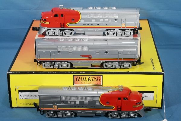 NETTE - MTH RailKing 30-2471 SF F3 ABAs:: Nice diesel Set, Proto 2, ob C8+