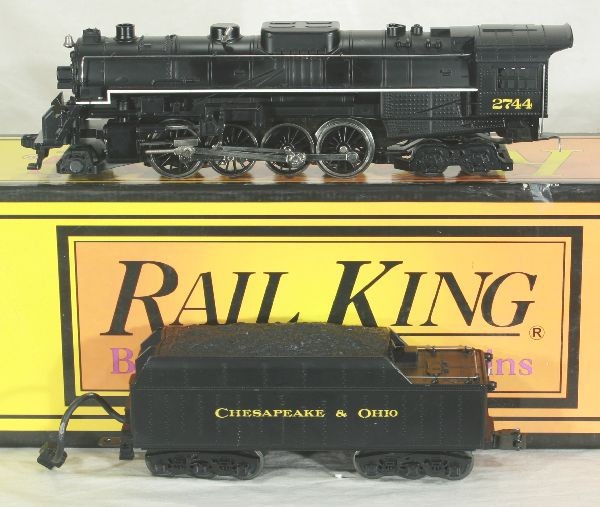 NETTE - MTH RailKing 30-1128-1 Berkshire:: Chesapeake & Ohio 3-Rail w/ProtoSounds ob C8.