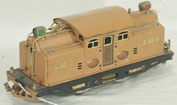 NETTE - LIONEL 318E Electric:: ST. Ga., Baby state colors, early version w/brown pilots & bus bar, nickel has some rust, missing some trim, C5+ - C6-