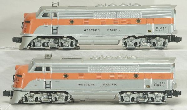 NETTE - LIONEL 2345 WP F3 AA Diesels:: Clean w/usual decals chips, screened vents, frames touched up, cabs C6