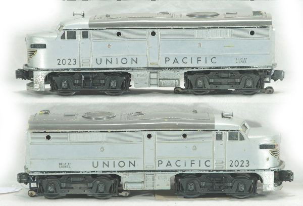 Lionel 2023 UP Alco AA Diesels: Matched pair with clean battery box, nose decals are 95%. Has moderate to excessive play wear.