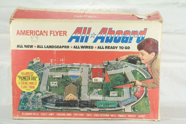 american flyer all aboard train set