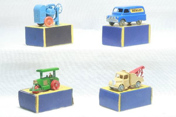 4 Boxed Early Matchbox Vehicles: Like new condition 3, 1, 13 with 100% decals & 25, Moko Lesney obs are nice. For Bigger and Better photos or information about consigning in our future events go to our website