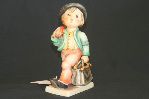 Hummel Merry Wanderer 7/1: Stamped Goebel, 7" tall, Free From Cracks Flakes and Chips. For Bigger and Better photos or information about consigning in our future events go to our website