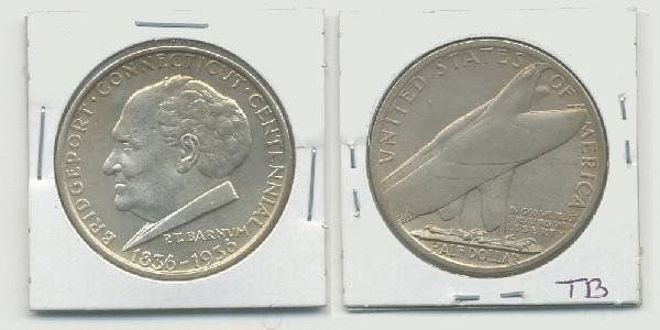 Bridgeport Commemorative Coin.: 1936. In our opinion, grade this lot as AU For Bigger and Better photos or information about consigning in our future events go to our website