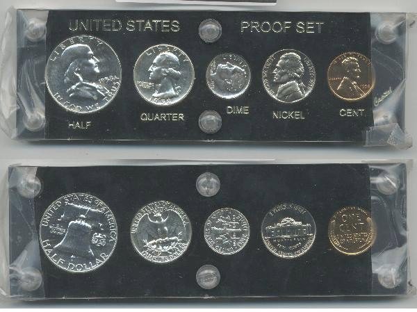 US Proof Set: 1958, in plastic holder. For Bigger and Better photos or information about consigning in our future events go to our website